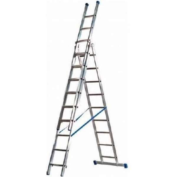 Reformladder driedelig recht 3x8 sporten Reformladder driedelig recht 3x8 sporten