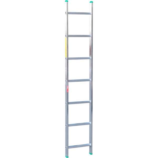 Aluminium enkelvoudige ladder professional 7 treden 196 x 35 cm EN131 tot 150 kg Aluminium enkelvoudige ladder professional 7 treden 196 x 35 cm EN131 tot 150 kg
