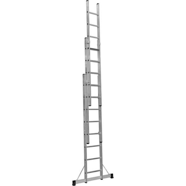 Profesionele Schuifladder 3 delig 3 x 8 treden Profesionele Schuifladder 3 delig 3 x 8 treden