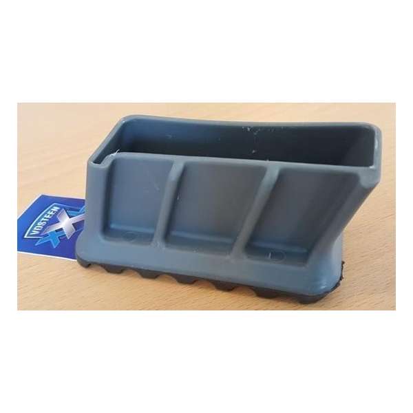 ASC Premium bordestrap dop groot  - grijs/zwart - Per 2 stuks
