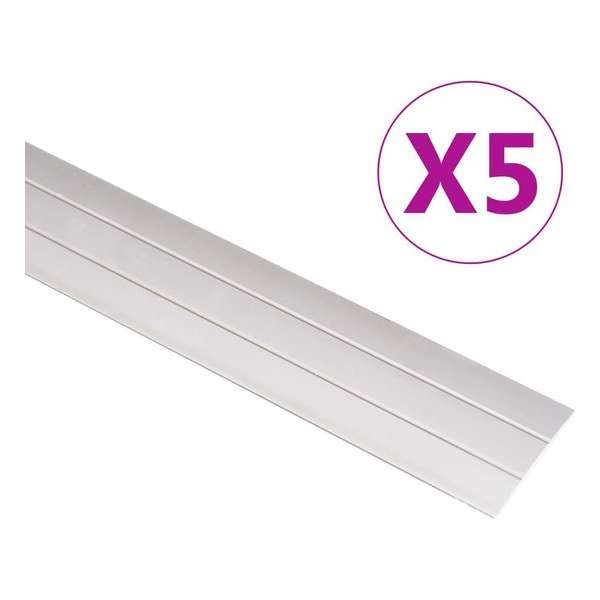 vidaXL Vloerprofielen 5 st 134 cm aluminium goudkleurig vidaXL Vloerprofielen 5 st 134 cm aluminium goudkleurig