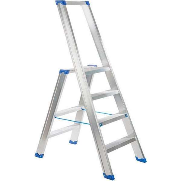 Escalo – Industriële trapladder – Sparta – Aluminium – 4 treden – 147 cm Escalo – Industriële trapladder – Sparta – Aluminium – 4 treden – 147 cm