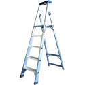 ASC 990608859 BT Trap - Enkel - Aluminium - 5 treden - max. werkhoogte 3.10 m.