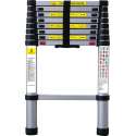 Diggers telescopische ladder, 2,6m , 9 treden