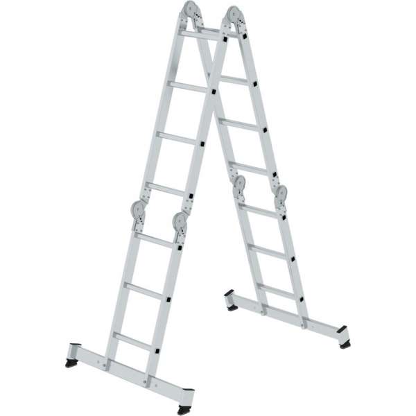 Günzburger ladder - Aluminium - Multifunctioneel - 2x3 + 2x4 Günzburger ladder - Aluminium - Multifunctioneel - 2x3 + 2x4
