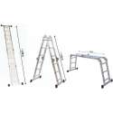 Ladder / Werkladder met Werkplatform - Aluminium - 4 x 3 Treden