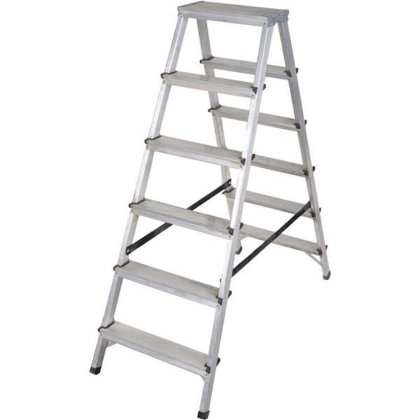 Drabest Aluminium trapladder, 6 treden Drabest Aluminium trapladder, 6 treden