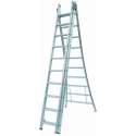 Ladder Type D gecoat driedelig uitgebogen 3x10 sporten