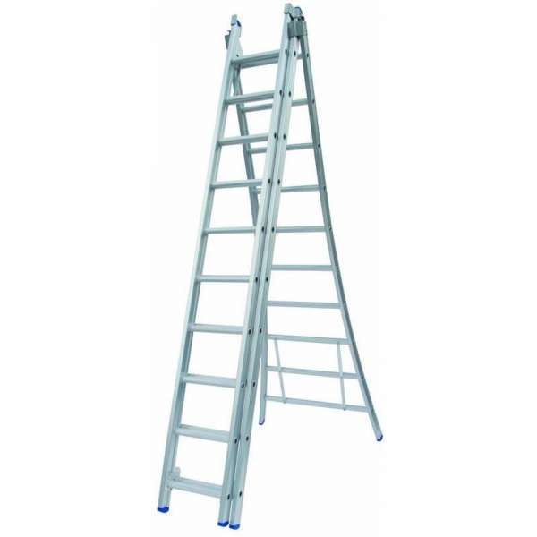 Ladder Type D gecoat driedelig uitgebogen 3x10 sporten Ladder Type D gecoat driedelig uitgebogen 3x10 sporten