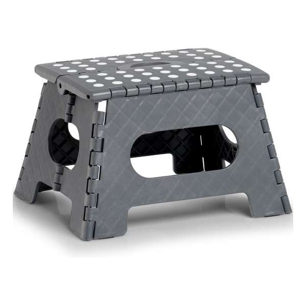 Donkergrijs opvouwbaar opstapje/opstapkrukje 35 x 22 cm - Huishouding - Huishoudkrukjes/opstapjes - Toiletkrukje Donkergrijs opvouwbaar opstapje/opstapkrukje 35 x 22 cm - Huishouding - Huishoudkrukjes/opstapjes - Toiletkrukje