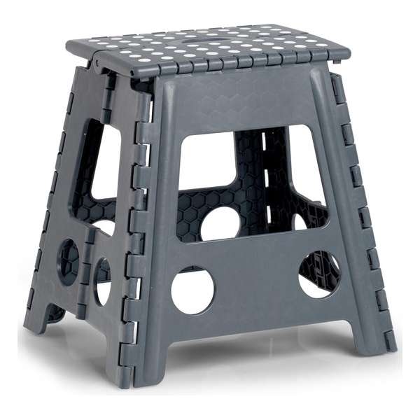 Donkergrijs opvouwbaar opstapje/opstapkrukje 38,5 x 39 cm - Huishouding - Huishoudkrukjes/opstapjes - Toiletkrukje Donkergrijs opvouwbaar opstapje/opstapkrukje 38,5 x 39 cm - Huishouding - Huishoudkrukjes/opstapjes - Toiletkrukje