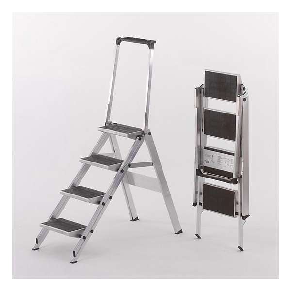 Little Jumbo trapladder met 4 treden en veiligheidsbeugel Little Jumbo trapladder met 4 treden en veiligheidsbeugel