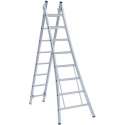 Eurostairs Reform ladder dubbel uitgebogen 2x7 sporten