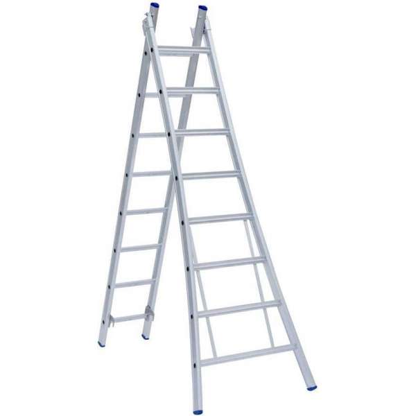 Eurostairs Reform ladder dubbel uitgebogen 2x7 sporten Eurostairs Reform ladder dubbel uitgebogen 2x7 sporten