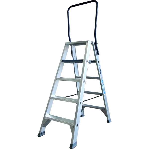 ASC 990608870 DT Trap - Dubbel - Aluminium - 2 x 5 treden - max. werkhoogte 3.25 m. ASC 990608870 DT Trap - Dubbel - Aluminium - 2 x 5 treden - max. werkhoogte 3.25 m.