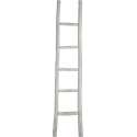 J-Line Ladder Ruw 5 Treden Hout Wit