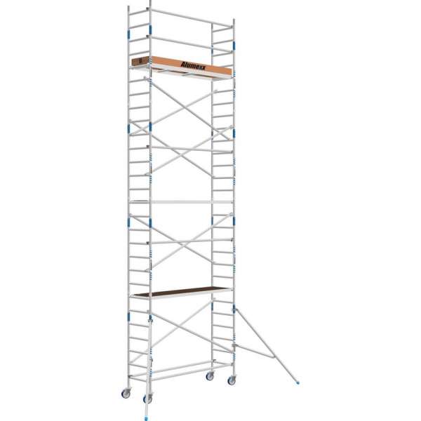 Basic rolsteiger 75 x 9,2m werkhoogte en lengte platform Basic rolsteiger 75 x 9,2m werkhoogte en lengte platform