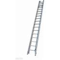 Schuifladder met touw Type E30 gecoat dubbel recht 2x30 sporten + stabiliteitsbalk