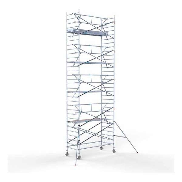 Rolsteiger Standaard 135x305 10,2m werkhoogte + enkele voorloopleuning Rolsteiger Standaard 135x305 10,2m werkhoogte + enkele voorloopleuning
