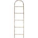 Metalen decoratie ladder - Bamboe | 173 x 45 cm | Opbergrek gemaakt van metaal met natuurlijke uitstraling | Bruin
