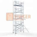 Rolsteiger Standaard 135x305 10,2m werkhoogte carbon vloer + enkele voorloopleuning