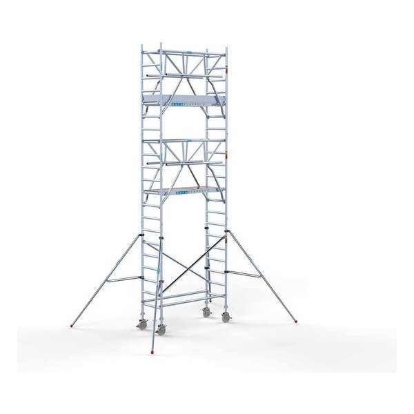 Rolsteiger Standaard 75x190 7,2m werkhoogte + dubbele voorloopleuning Rolsteiger Standaard 75x190 7,2m werkhoogte + dubbele voorloopleuning