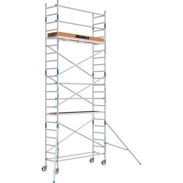 Basic rolsteiger 75 x 7,2m werkhoogte en lengte platform Basic rolsteiger 75 x 7,2m werkhoogte en lengte platform