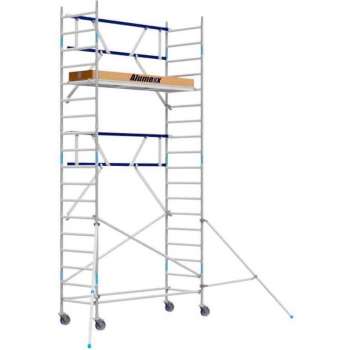 Basic rolsteiger 90 x 6.2 mtr AGS-PRO voorloopleuning en  lengte platform