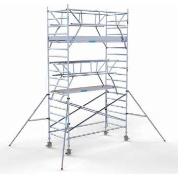 Rolsteiger Standaard 135x305 6,2m werkhoogte carbon vloer + dubbele voorloopleuning