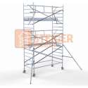 Rolsteiger Standaard 135x305 6,2m werkhoogte carbon vloer + enkele voorloopleuning