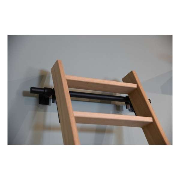 Houten bibliotheektrap | eiken onbehandeld - 9 treden (171 cm) Houten bibliotheektrap | eiken onbehandeld - 9 treden (171 cm)