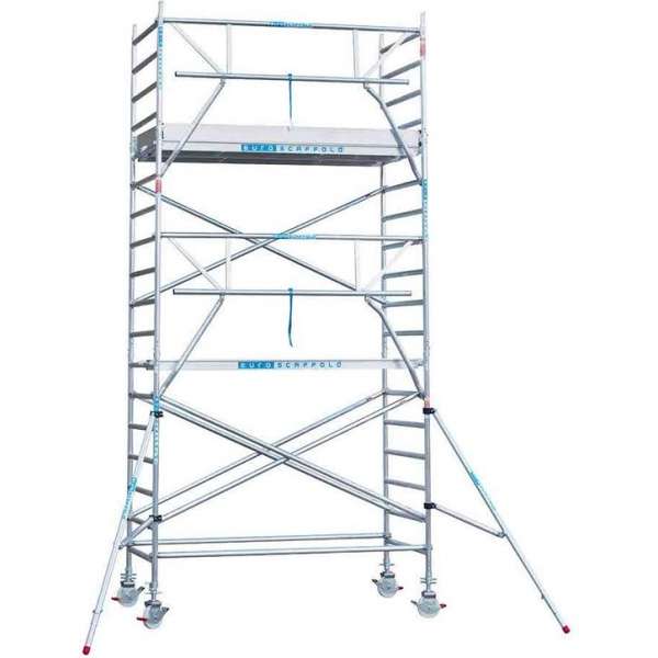 Rolsteiger Standaard 75x250 6,2m werkhoogte + enkele voorloopleuning Rolsteiger Standaard 75x250 6,2m werkhoogte + enkele voorloopleuning