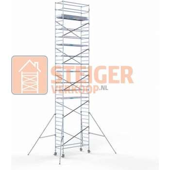 Rolsteiger Standaard 90x250 12,2m werkhoogte carbon vloer