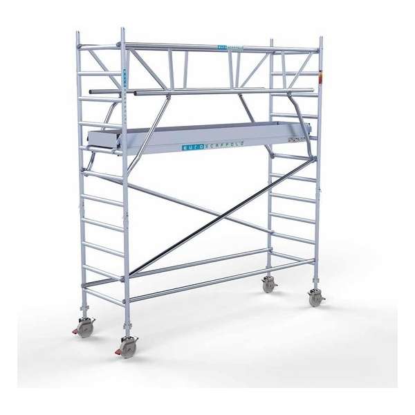 Rolsteiger Standaard 90x305 4,2m werkhoogte dubbelzijdig voorloopleuning Rolsteiger Standaard 90x305 4,2m werkhoogte dubbelzijdig voorloopleuning