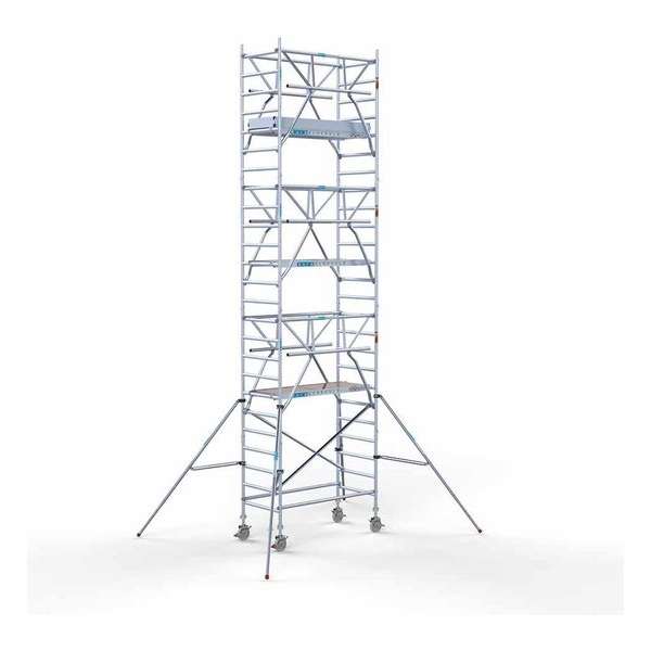 Rolsteiger Standaard 90x190 8,2m werkhoogte carbon vloer + dubbele voorloopleuning Rolsteiger Standaard 90x190 8,2m werkhoogte carbon vloer + dubbele voorloopleuning