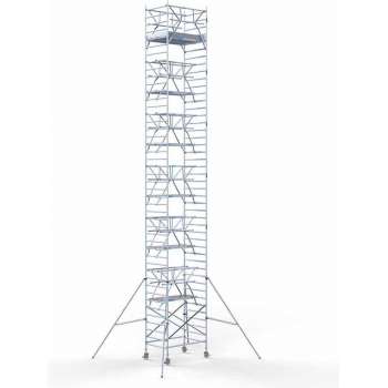 Rolsteiger Standaard 135x190 14,2m werkhoogte carbon vloer + dubbele voorloopleuning