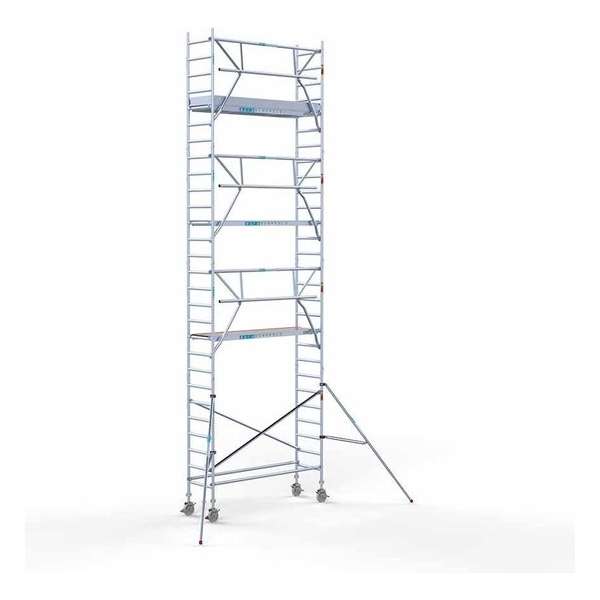 Rolsteiger Standaard 75x250 9,2m werkhoogte + enkele voorloopleuning Rolsteiger Standaard 75x250 9,2m werkhoogte + enkele voorloopleuning