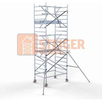 Rolsteiger Standaard 135x190 6,2m werkhoogte + enkele voorloopleuning