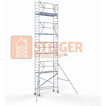 Rolsteiger Standaard 75x250 10,2m werkhoogte + enkele voorloopleuning