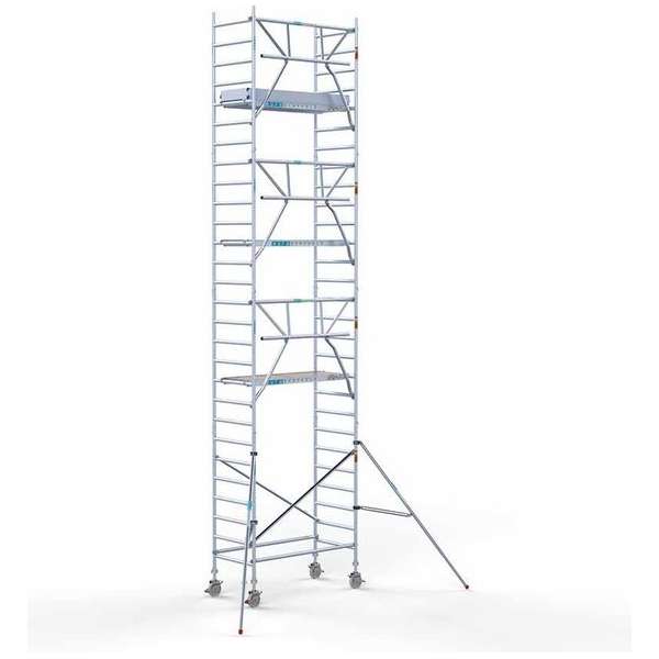 Rolsteiger Standaard 90x190 9,2m werkhoogte + enkele voorloopleuning Rolsteiger Standaard 90x190 9,2m werkhoogte + enkele voorloopleuning