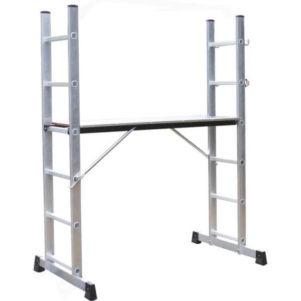 Steiger - Laddercombinatie 2 X 6 Treden + Platform 1,20M Steiger - Laddercombinatie 2 X 6 Treden + Platform 1,20M