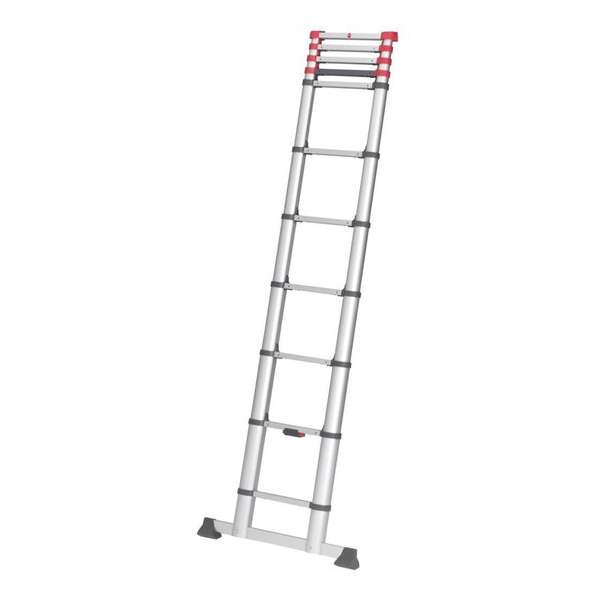 Hailo T80 FlexLine Telescoopladder - 11 treden - Aluminium Hailo T80 FlexLine Telescoopladder - 11 treden - Aluminium