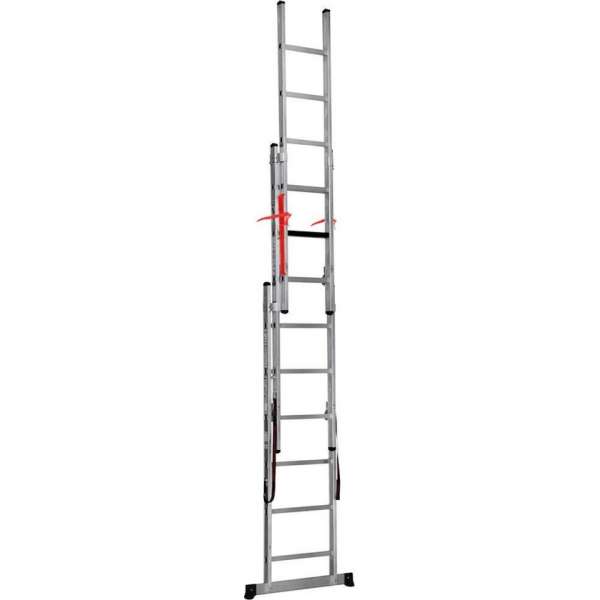 Professionele 3 delige Reformladder met Top Safe Systeem 3 x 14 treden Professionele 3 delige Reformladder met Top Safe Systeem 3 x 14 treden