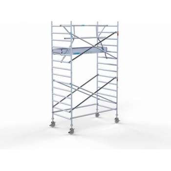 Rolsteiger Standaard 135x250 5,2m werkhoogte carbon vloer + enkele voorloopleuning