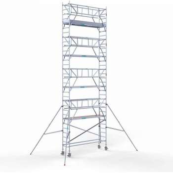 Rolsteiger Standaard 75x305 10,2m werkhoogte carbon vloer + dubbele voorloopleuning