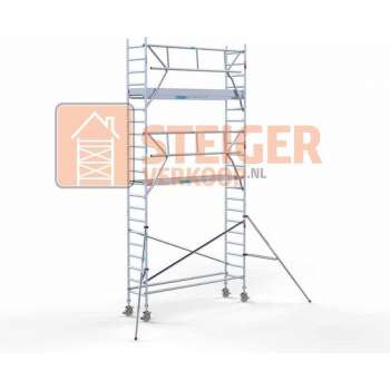 Rolsteiger Standaard 75x305 7,2m werkhoogte carbon vloer + enkele voorloopleuning