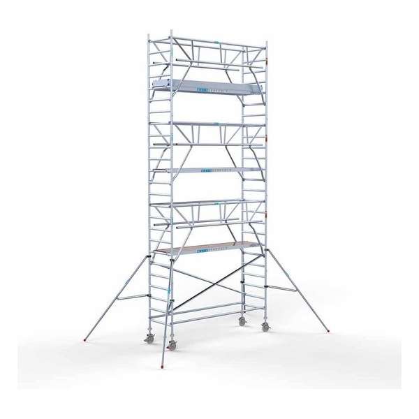 Rolsteiger Standaard 90x305 8,2m werkhoogte + dubbele voorloopleuning Rolsteiger Standaard 90x305 8,2m werkhoogte + dubbele voorloopleuning