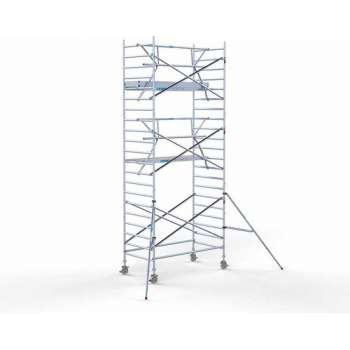 Rolsteiger Standaard 135x250 7,2m werkhoogte carbon vloer + enkele voorloopleuning