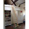 Hoogslaper trap grenen (timmermanstrap) - 6 treden (114 cm)