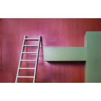 Houten steektrap |  eiken wit - 9 treden (171 cm)